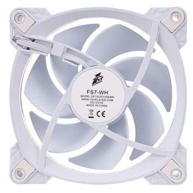 Вентилятор 1stPlayer FS7 White (FS7-WH-1IN1) [609132]
