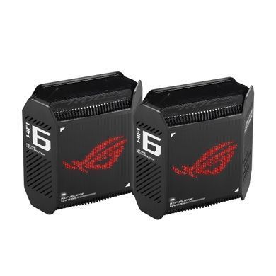 Система WiFi-Mesh ASUS ROG Rapture GT6 AX10000, 3xGE LAN, 1x2.5GE WAN, 1xUSB 3.2, 1мод, чорний (90IG07F0-MU9A10) [104583]