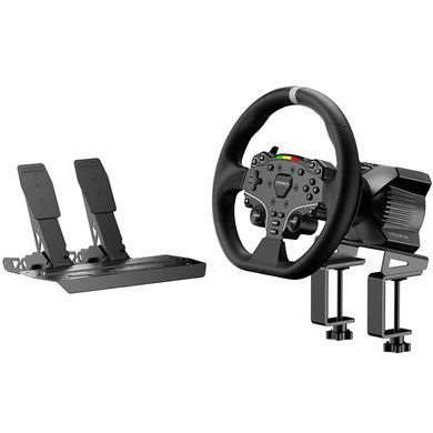 Кермо і педалі MOZA R3 Racing Bundle for PC, 22кн., подв. педалі SR-P Lite, кермо ES Lite (RS074_Moza) [402488]
