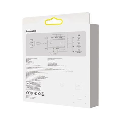 Концентратор Baseus USB 3.0 4xUSB 2.0m black (WKQX030201) [803577]