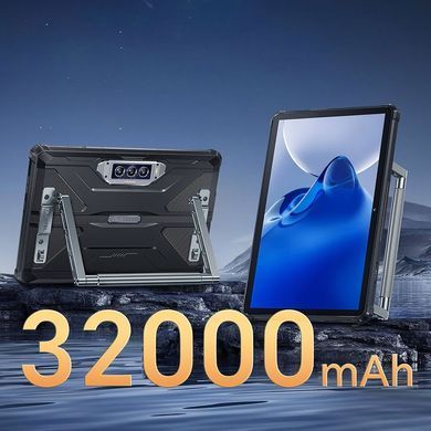 Планшет Oukitel RT7 5G 10.1" FHD+ /12GB/512GB/ Dimensity7050 /32000mAh/ 48+32Мп /IP69K/NFC/LTE Black (RT7_5G_512) [404416]
