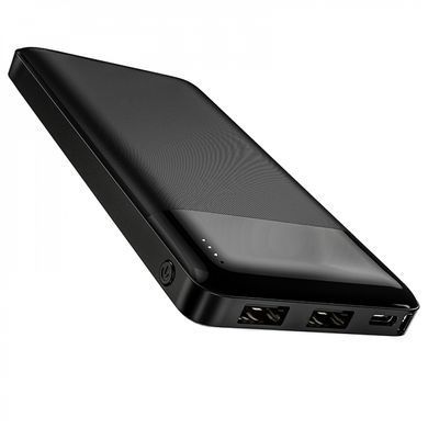 Зовнішній акумулятор HOCO J72 Easy travel power bank(10000mAh) Black (6931474738370) [806295]