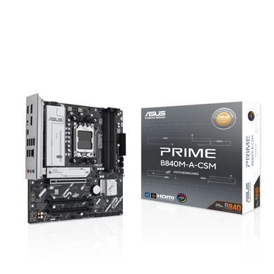 Материнcька плата ASUS PRIME B840M-A-CSM sAM5 B840 4xDDR5 M.2 HDMI DP mATX CSM (90MB1J10-M0EAYC) [110147]