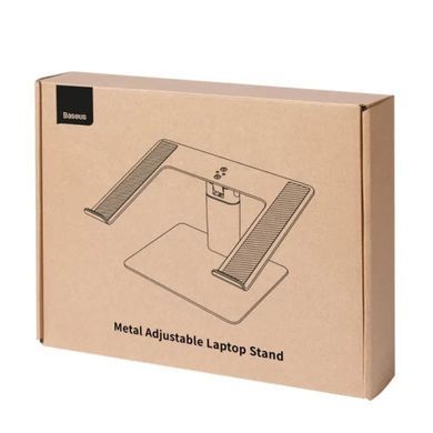 Підставка Baseus Metal Adjustable Laptop Stand Silver (LUJS000012) [805451]
