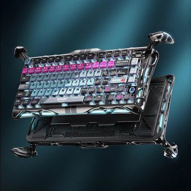 Клавіатура магнітна GravaStar Mercury V75 Pro 80keys, Magnetic Jade Gaming, 8K, USB-A, RGB, Cyberpunk (GS_V75_PRO_RM_EGRY) [113143]