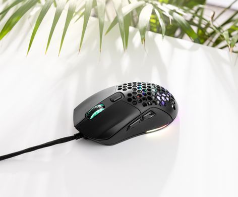 Мишка Sandberg FlexCover 6D Gamer Mouse RGB, ігрова, 12800 dpi., 6кн.Huano чорна (640-28) [401312]