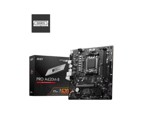Материнcька плата MSI PRO A620M-B sAM5 A620 2xDDR5 M.2 HDMI D-Sub mATX (911-7E28-017) [111658]