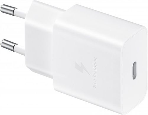 Мережевий зарядний пристрій Samsung 15W (1USBx3A) White + кабель Type-C (EP-T1510XWEGRU) [603129]
