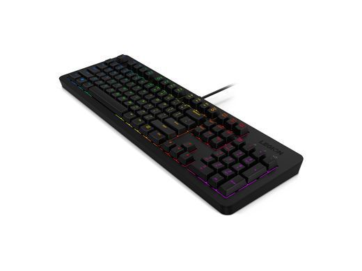 Клавіатура мембранна Lenovo Legion K300 104key, USB-A, EN/UKR, RGB, чорний (GY41L16651) [13650]