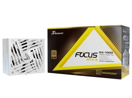 Блок живлення ATX 1000W FOCUSGX-1000-ATX31-WH SEASONIC (FOCUS-GX-1000-ATX31-WHITE) [502330]