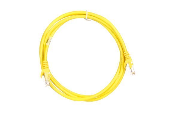 Патч-корд 2E САТ 5e, UTP, 1.50м, 26AWG, RJ45, 7/0.16, CCA, PVC, жовтий (2E-PC5ECA-150YLW) [109856]