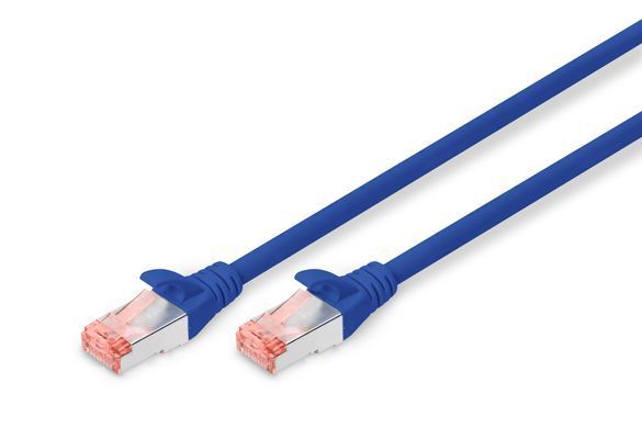 Патч-корд DIGITUS CAT 6 S-FTP, 3м, AWG 27/7, LSZH, синій (DK-1644-030/B) [109834]