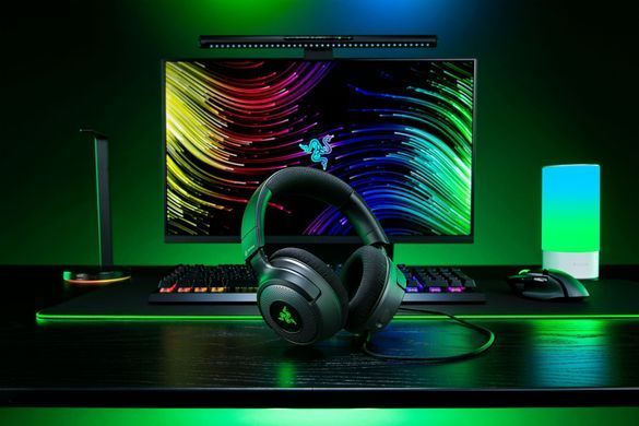 Гарнітура ігрова Razer Kraken V4 X, 7.1, USB-A, 1.8м, RGB, чорний (RZ04-05180100-R3M1) [107524]