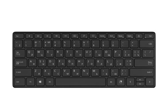 Клавіатура ножнична Microsoft Designer Compact 79key, BT, EN/UK/RU, чорний (21Y-00011) [103549]