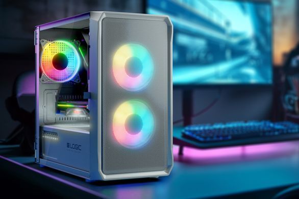 Корпус LogicConcept Portos ARGB Mini White без БЖ (AM-PORTOS-20-0000000-0002) [618922]