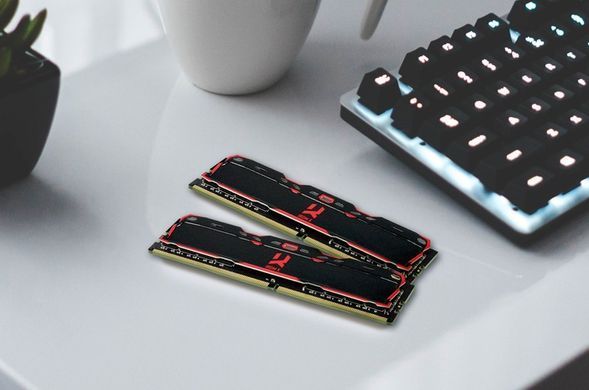Модуль пам`ятi DDR4 16GB/3200 Goodram Iridium X Black (IR-X3200D464L16A/16G) [606159]
