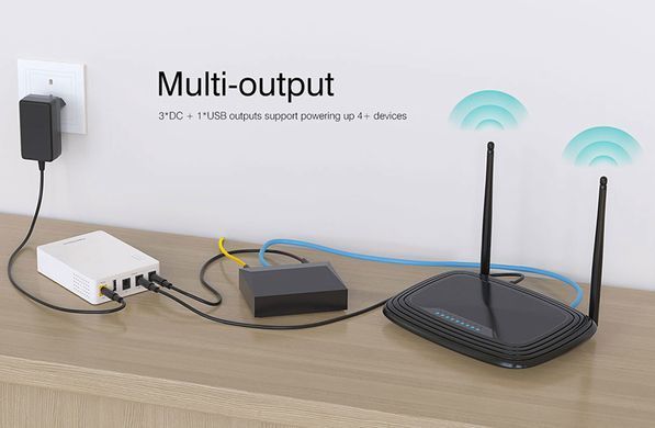 ДБЖ Marsriva DC UPS для роутерів KP3Pro 3xDC+USB OUT 5V2A/9V1A/12V, 3A/36W, 8400mAh Li-ion (KP3Pro_MARSRIVA) [402199]