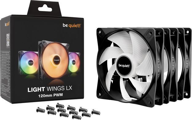 Вентилятор be quiet! Light Wings LX 120mm PWM 3-Pack Black (BL121) [620197]