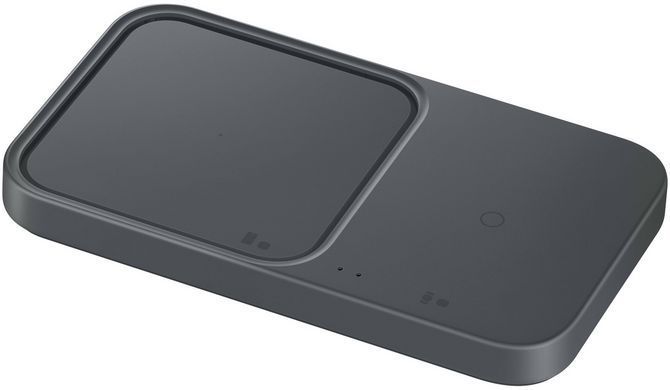 Зарядний пристрій бездротовий Samsung Duo 15Вт, сірий темний (EP-P5400BBEGEU) [108401]