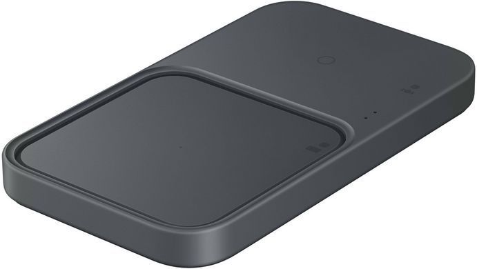 Зарядний пристрій бездротовий Samsung Duo 15Вт, сірий темний (EP-P5400BBEGEU) [108401]