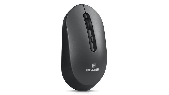Миша бездротова REAL-EL RM-470W Dark Gray (EL123200049) [606729]
