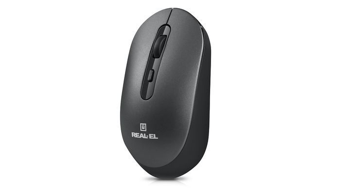 Миша бездротова REAL-EL RM-470W Dark Gray (EL123200049) [606729]