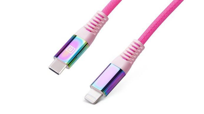 Кабель REAL-EL USB Type-C - Lightning (M/M), 1 м, Rainbow (EL123500054) [604062]