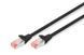 Патч-корд DIGITUS CAT 6 S-FTP, 0.25м, AWG 27/7, LSZH, чорний (DK-1644-0025/BL) [109884], фото 2