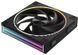 Корпусний вентилятор Zalman ZM-DF120 ARGB, 120мм, 800-2300rpm, 4pin, PWM, 3pin+5VARGB, 34,5dBa, POGO pin, Magnetic, чорний (ZM-DF120BLACK) [113938], фото 1