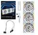 Вентилятор Lian Li Uni Fan SL Wireless LCD 120-3 Reverse White (G99.12RSLLCD1W3W.00) [618253], фото 9