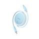 Кабель Baseus Free2Pull Mini Charging Cable USB-C to USB-C 60W 1m Galaxy Blue (P10364500311-01) [802507], фото 3