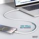 Кабель DIGITUS USB-A > USB-C заряджання/синхронізації, USB 2.0, 60W, силіконовий, 2м, білий (AK-300340-020-W) [108614], фото 7