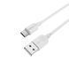 Кабель BOROFONE BX14 USB to Type-C 2.4A, 2m, PVC, TPE connectors, White (6957531090021) [803596], фото 3