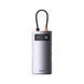 USB-хаб Baseus Metal Gleam Series 4-in-1 Multifunctional Type-C HUB Docking Station Gray （Type-C to USB3.0*3+RJ45*1） (WKWG070113) [802736], фото 1