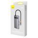 USB-хаб Baseus Metal Gleam Series 4-in-1 Multifunctional Type-C HUB Docking Station Gray （Type-C to USB3.0*3+RJ45*1） (WKWG070113) [802736], фото 8