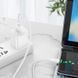 Кабель HOCO X96 Hyper 27W charging data cable Type-C White (6931474799098) [806404], фото 4