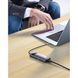 USB-хаб Baseus Metal Gleam Series 4-in-1 Multifunctional Type-C HUB Docking Station Gray （Type-C to USB3.0*3+RJ45*1） (WKWG070113) [802736], фото 7