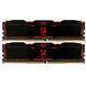 Модуль пам`ятi DDR4 2x16GB/3200 Goodram Iridium X Black (IR-X3200D464L16A/32GDC) [608493], фото 1
