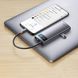 USB-хаб Baseus Metal Gleam Series 4-in-1 Multifunctional Type-C HUB Docking Station Gray （Type-C to USB3.0*3+RJ45*1） (WKWG070113) [802736], фото 6