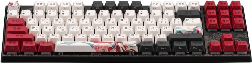 Клавіатура механічна Varmilo APT87 Beijing Opera, C-TK Red, WL/USB-A, White Led (A92A028D4A5A17A025) [110379]