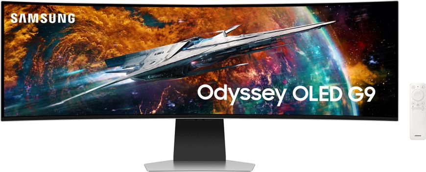 Samsung Монітор 48.7"Odyssey OLED G9 G95SC HDMI, DP, USB, MM, OLED, 5120x1440, 32:9, 240Hz, 0.3ms, CURVED (LS49CG954SIXUA)