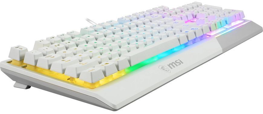 Комплект клавіатура та миша MSI Vigor GK30 COMBO WHITE UA USB, EN/UKR/RU, RGB, білий (S11-04UA302-CLA) [105898]