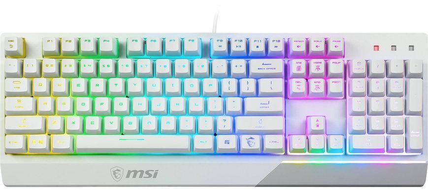 Комплект клавіатура та миша MSI Vigor GK30 COMBO WHITE UA USB, EN/UKR/RU, RGB, білий (S11-04UA302-CLA) [105898]