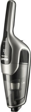 Пилосос Gorenje безпровідний, 132Вт, конт пил -0,6л, автон. робота до 55хв, вага-2,9кг, НЕРА, 2насадки, сірий (SVC216110FSIIBKA) [102453]