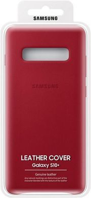 Чохол-накладка Samsung Leather Cover для Samsung Galaxy S10+ SM-G975 Red (EF-VG975LREGRU) [600896]