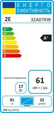 Телевізор 32" 2E LED FHD 60Hz Smart WebOS Black (2E-32A07KW) [102129]