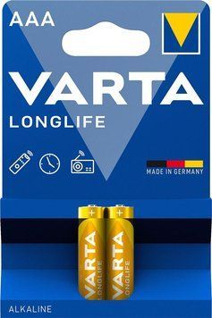 Батарейка Varta Longlife лужна AAA блістер, 2 шт (04103101412) [113350]