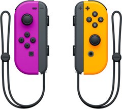 Nintendo Набір 2 Контролера Joy-Con (неоновий фіолетовий/неоновий помаранчевий)