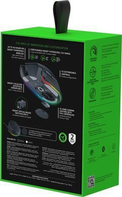 Миша Razer Basilisk V3 Pro 35K, RGB, USB-A/WL/BT, чорний (RZ01-05240100-R3G1) [104163]