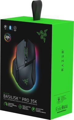 Миша Razer Basilisk V3 Pro 35K, RGB, USB-A/WL/BT, чорний (RZ01-05240100-R3G1) [104163]